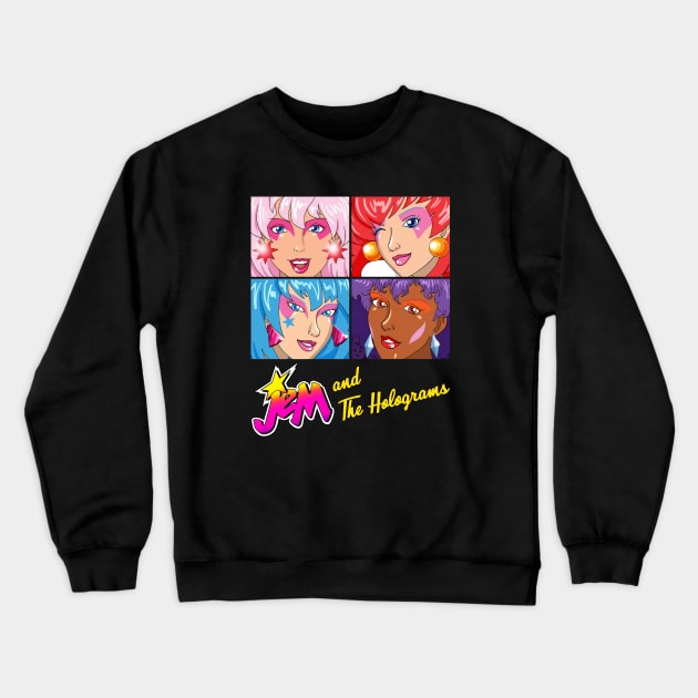 Jem And The Holograms Crewneck Sweatshirt by Pittih